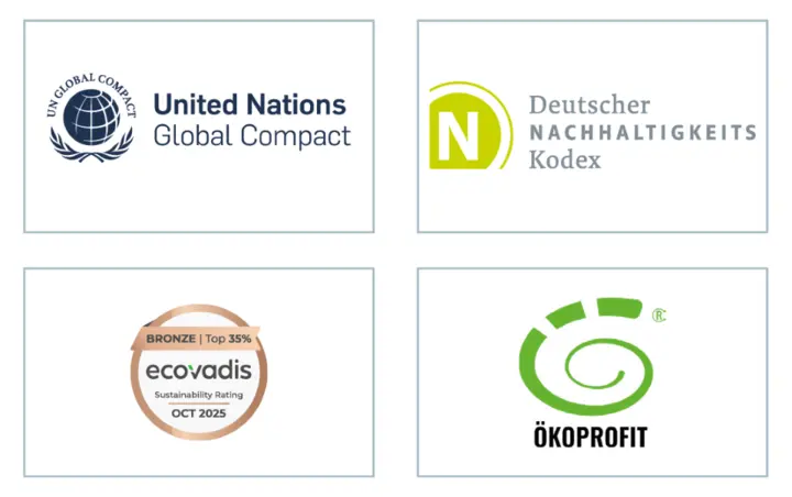 Zertifizierungen und Mitgliedschaften Logos